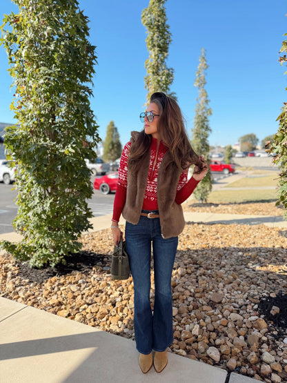 HALF ZIP SWEATER