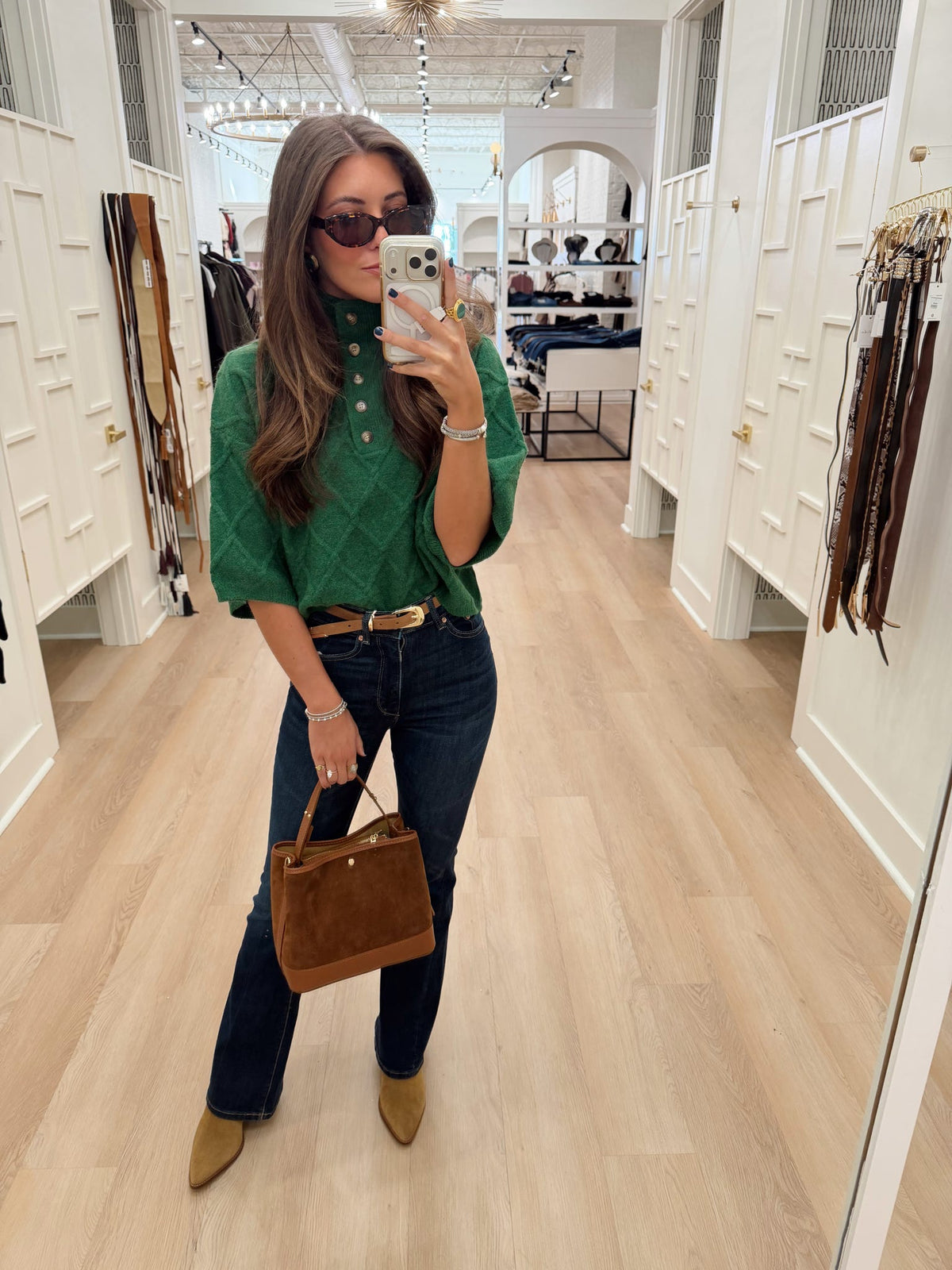 TEXTURED SHORT SLEEVE SWEATER
