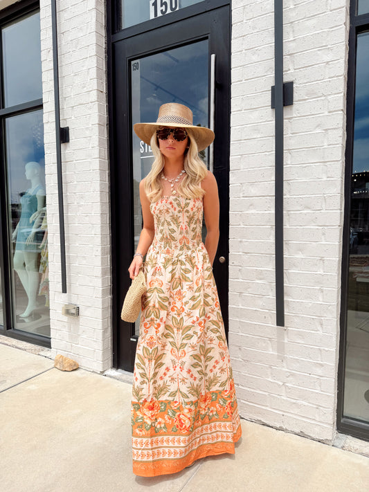 SIENNA BOTANICAL MAXI DRESS