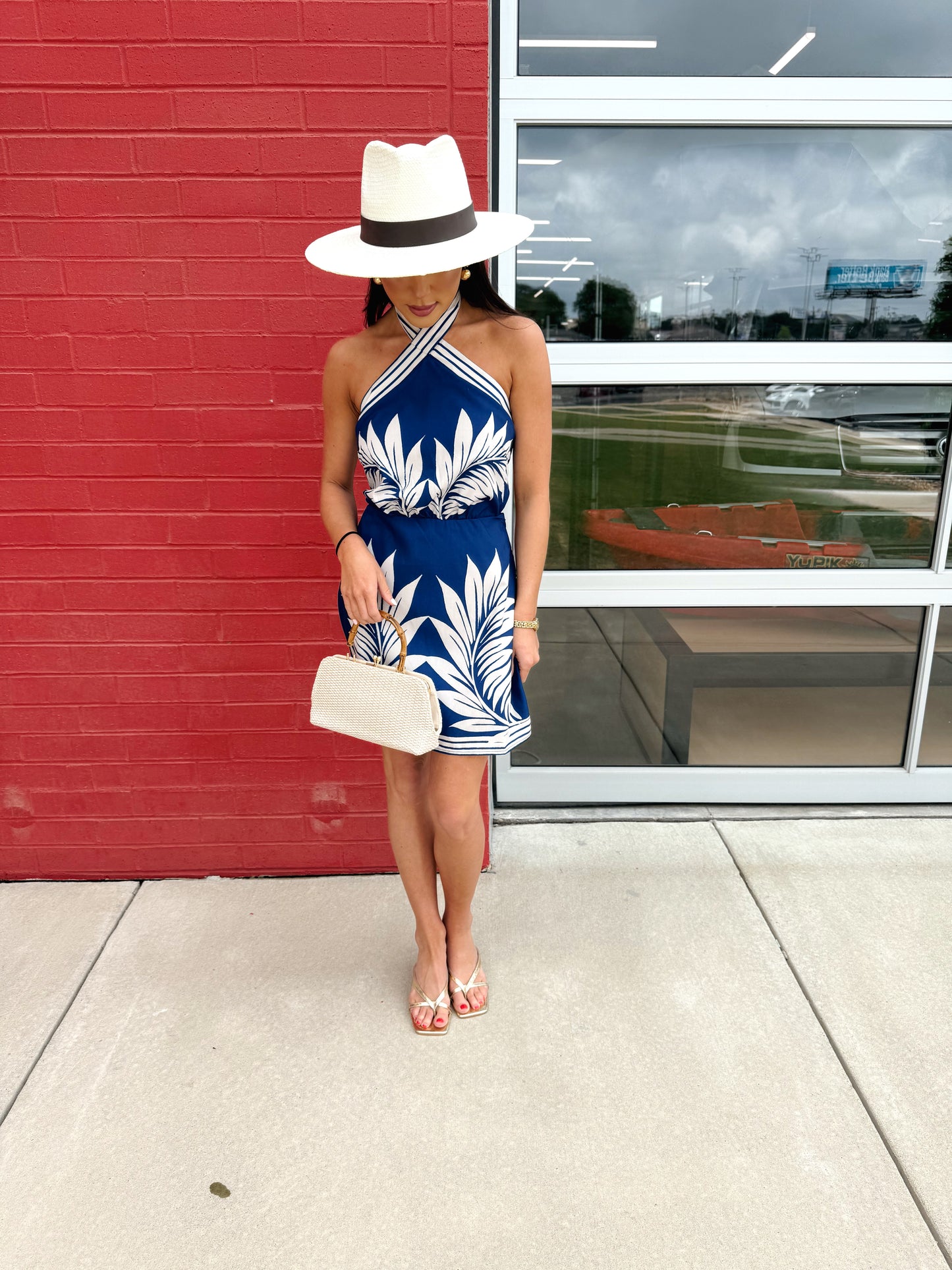 HALTER NECK MINI DRESS