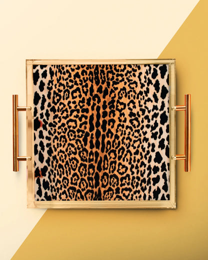 LEOPARD PRINT LARGE TRAY