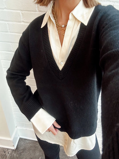 JIANNA LAYERED SWEATER