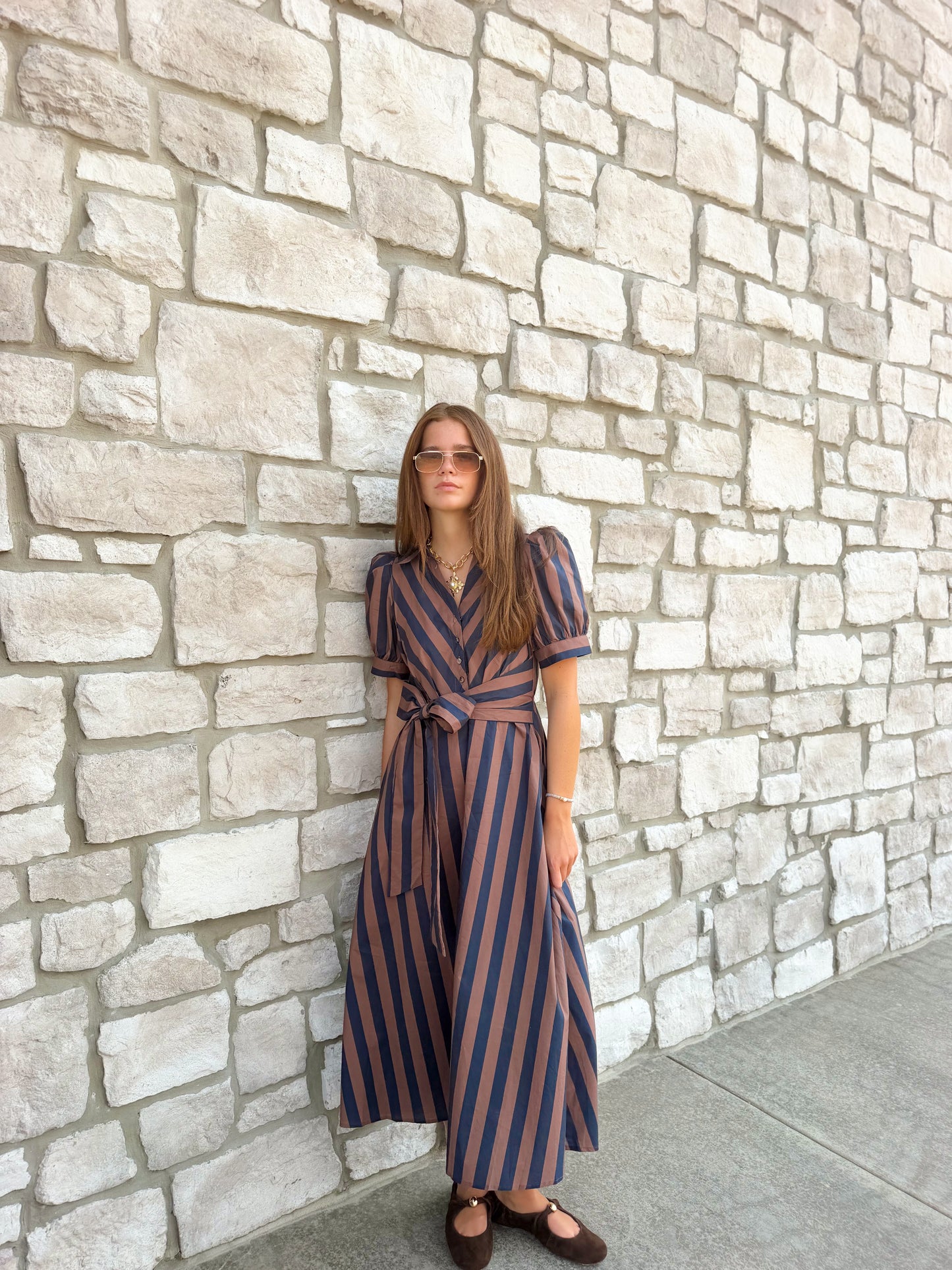 TIE FRONT MAXI DRESS