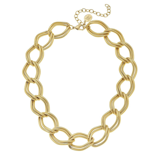 DOUBLE LOOP CHAIN NECKLACE