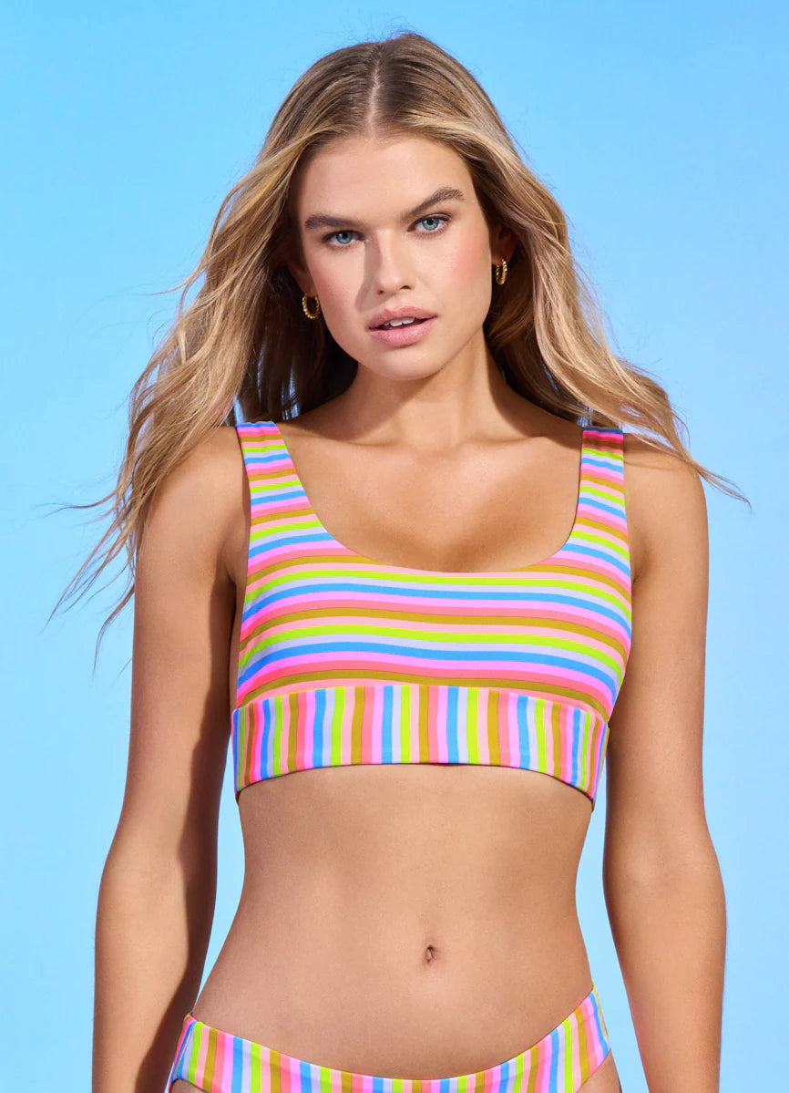 RAINBOW STRIPE DONNA TOP