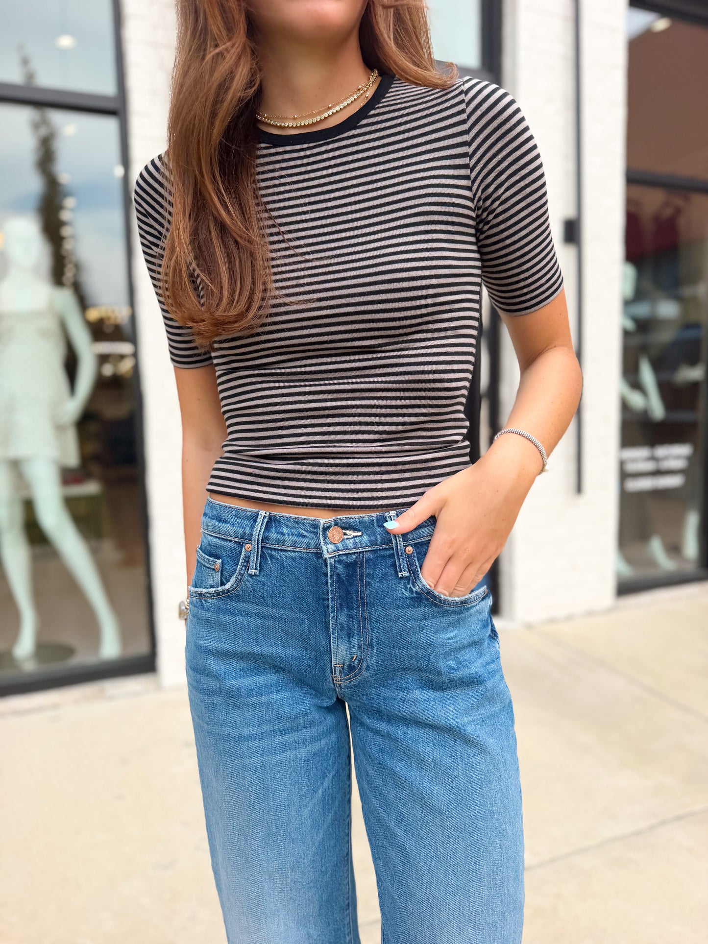 FREIDA STRIPED TEE