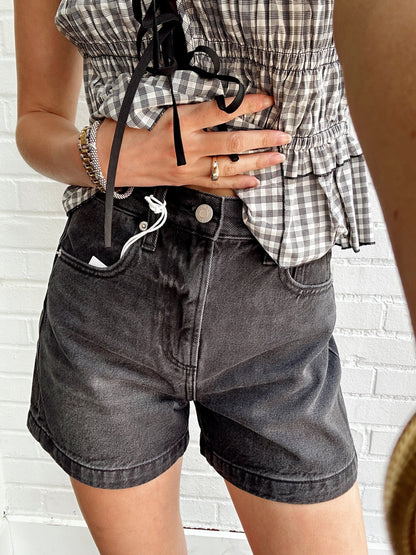 SAIGE HIGH RISE A-LINE SHORT - GLAMOUR