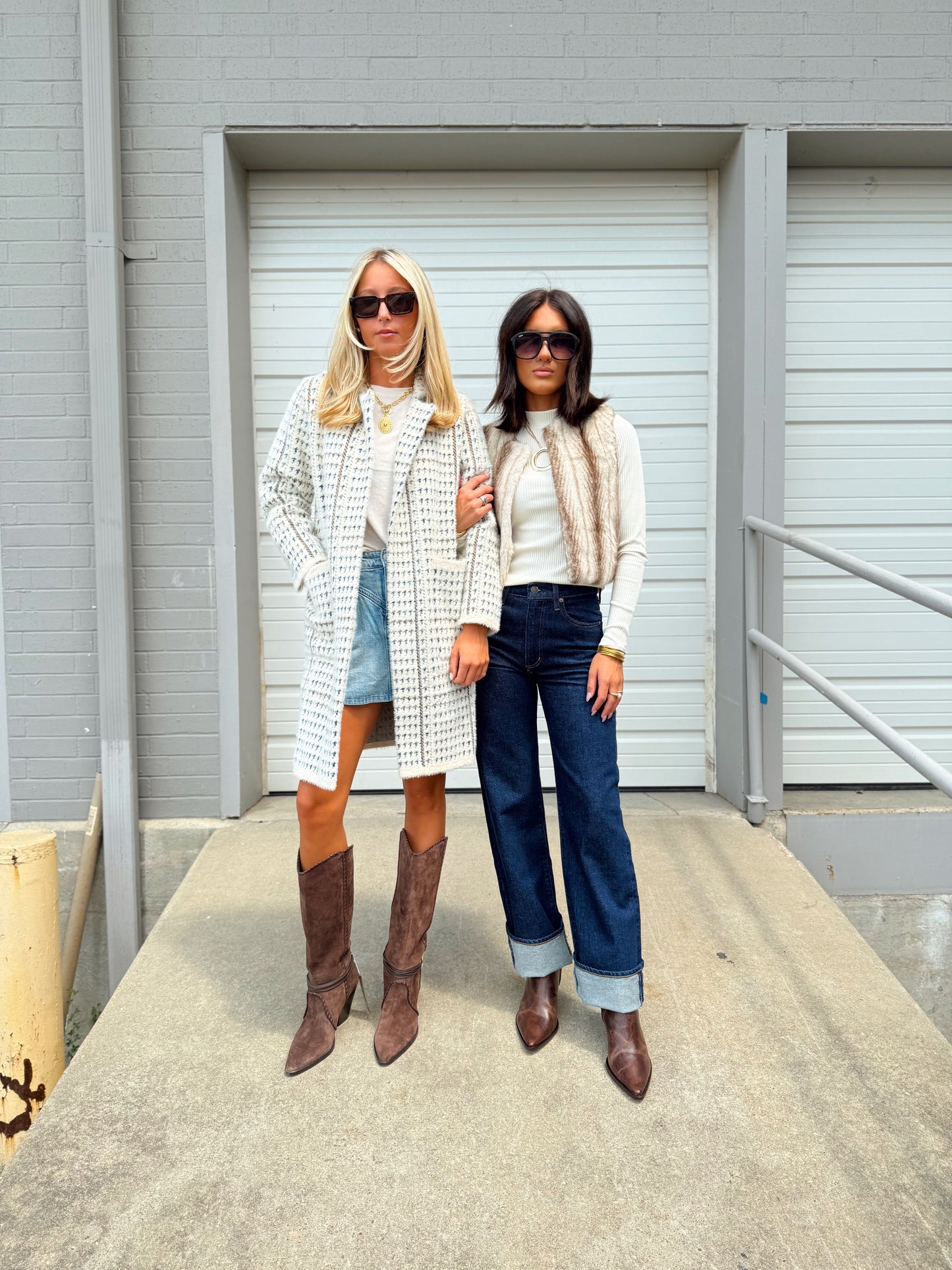 DEMI FAUX FUR CROPPED VEST