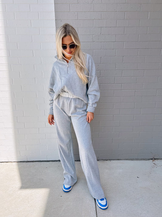 FLEECE PANT W/ ROLLOVER WAISTBAND