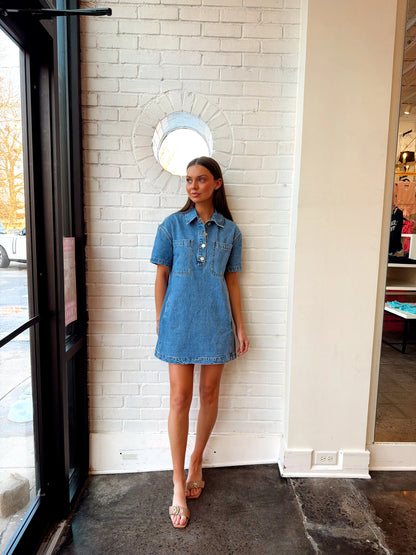 EASY GOER DENIM DRESS