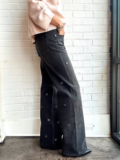 HENDRIX HIGH RISE BAGGY- GLAMOUR