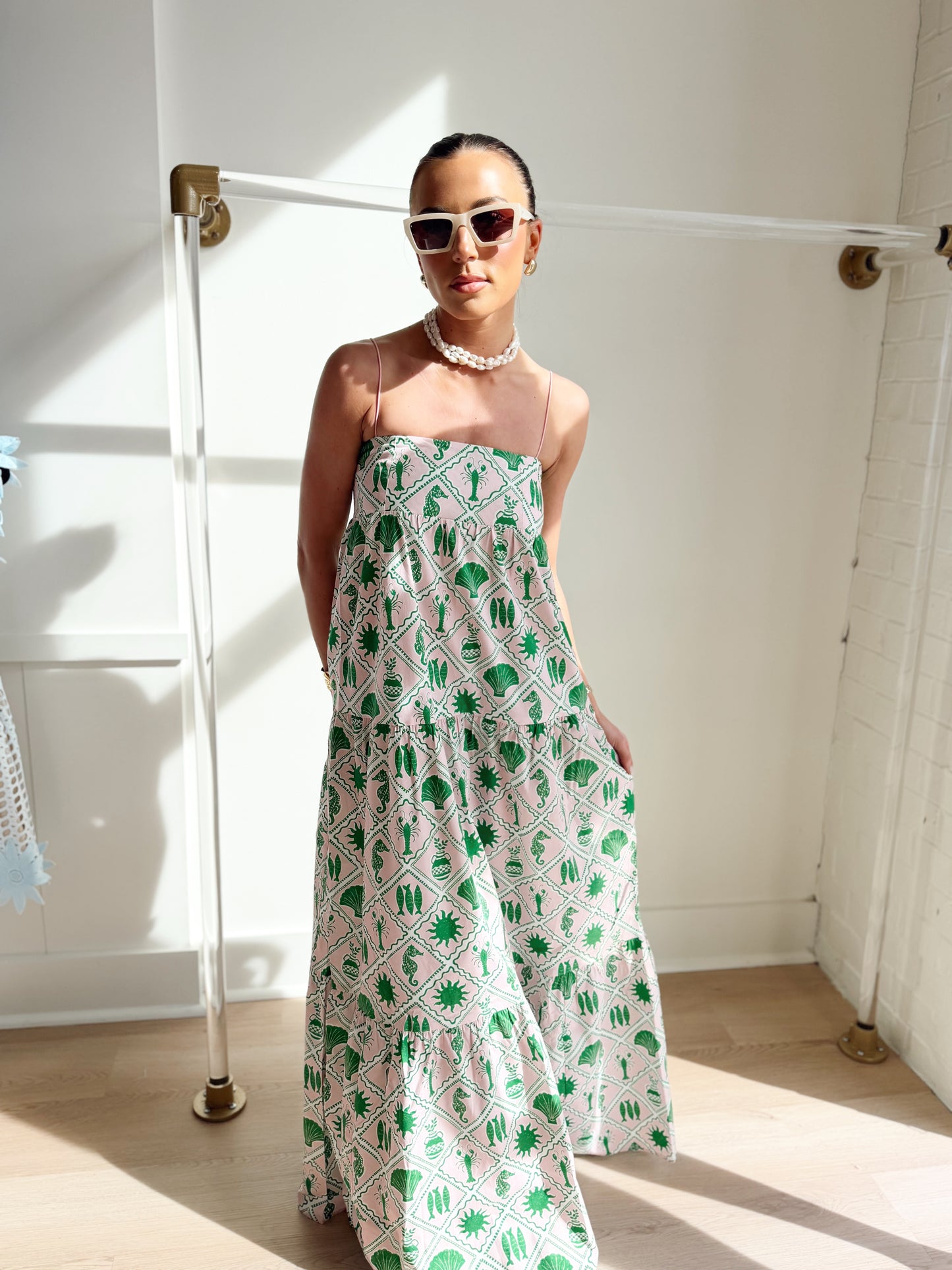 LONG WEEKEND MAXI DRESS COASTAL COLLAGE