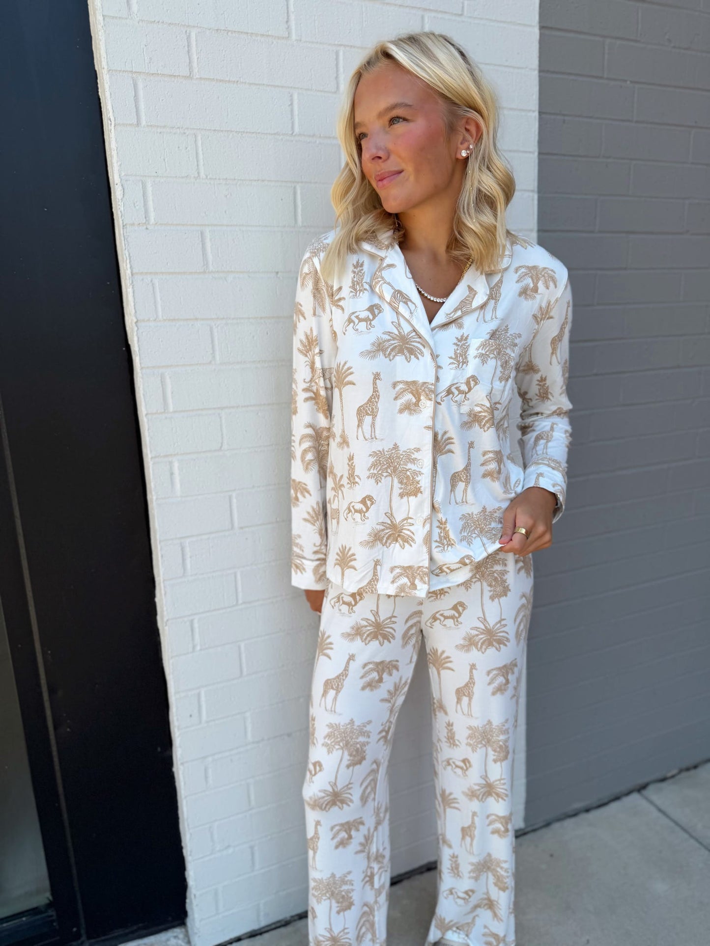 SAFARI PJ LONG SLEEVE TOP