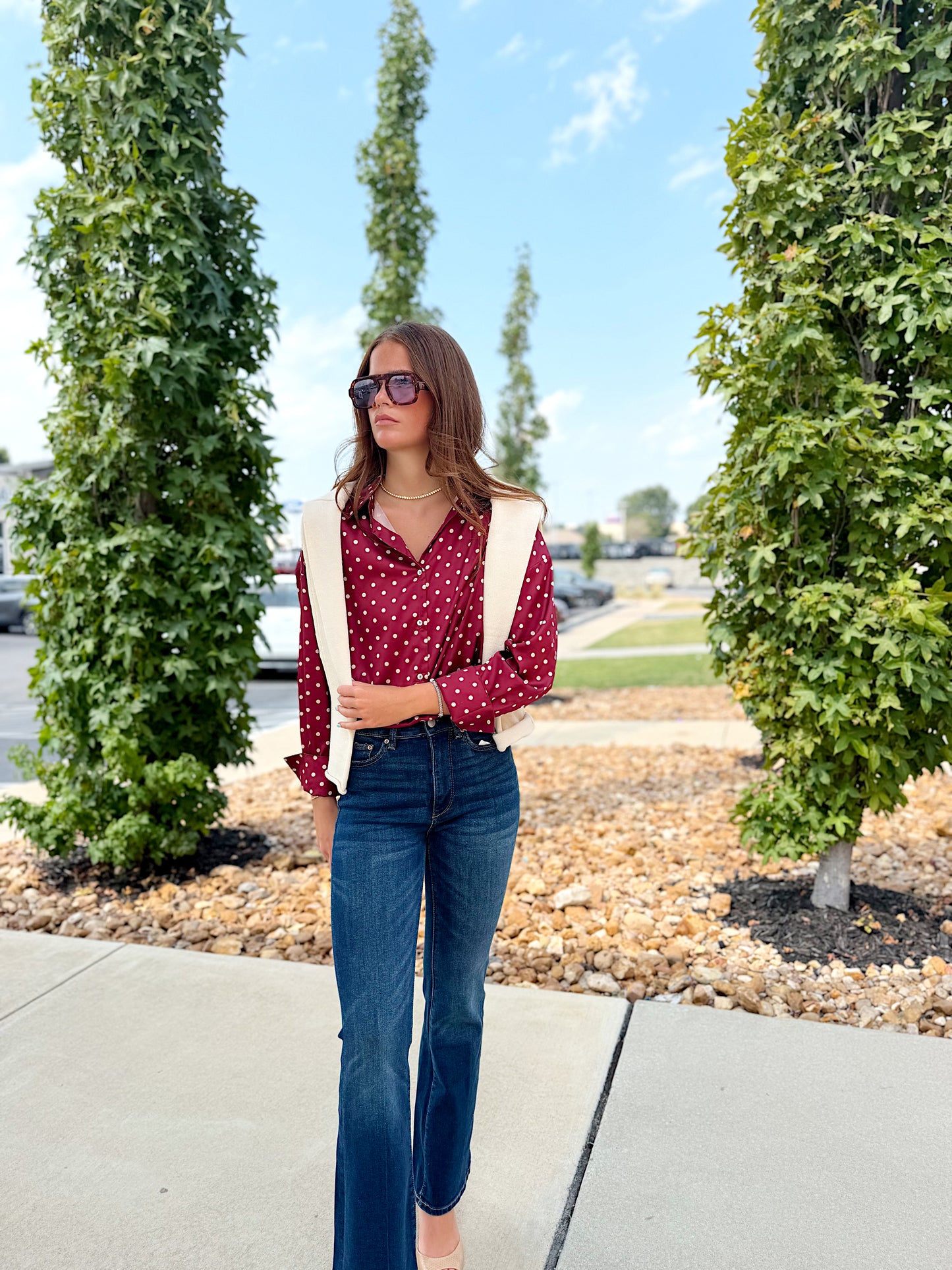POLKA DOT BLOUSE