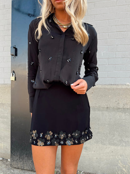 BELLA EMBROIDERED BLOUSE