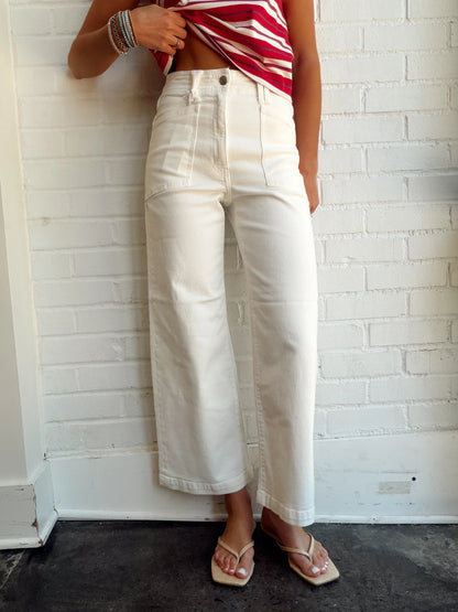 VALLEY GIRL PATCH POCKET ANKLE-LAMB