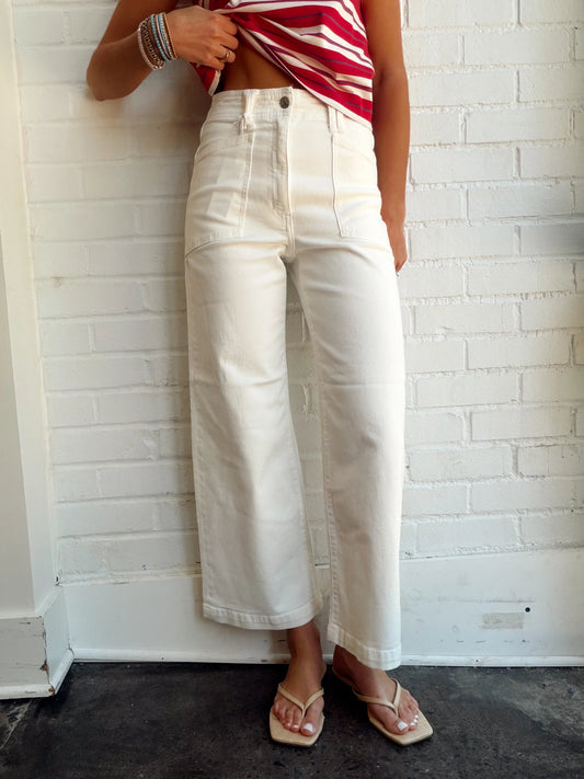 VALLEY GIRL PATCH POCKET ANKLE-LAMB