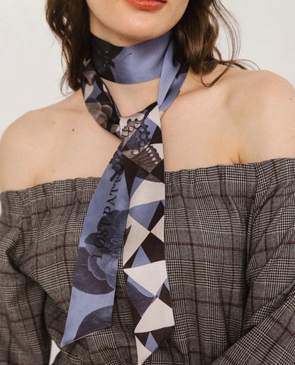 PRISM SILK SKINNY SCARF