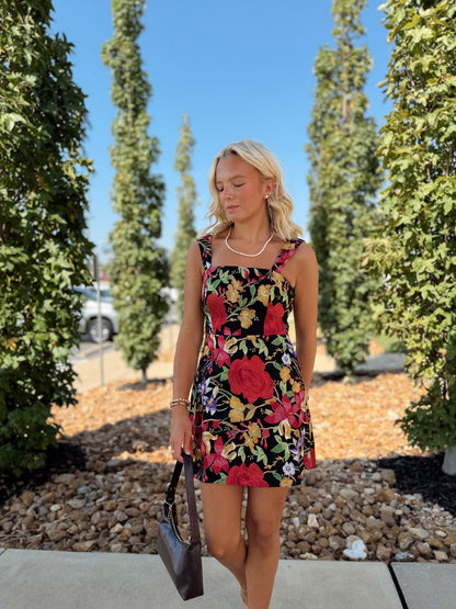 SWEET HEART FLARE MINI DRESS
