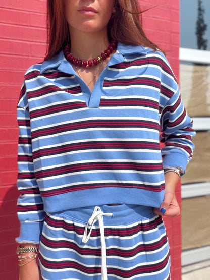 LOWKEY STRIPE HENLEY