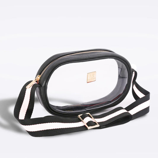 BLACK VINYL ANNIE + BLACK/WHITE STRAP