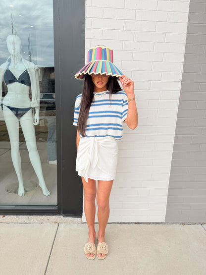 LORNA LINEN MINI SKIRT