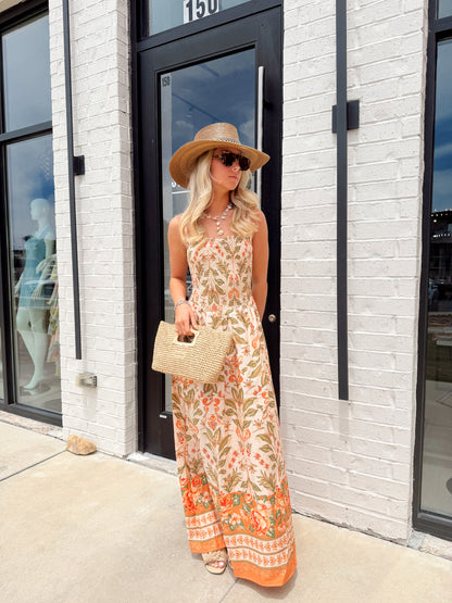 SIENNA BOTANICAL MAXI DRESS