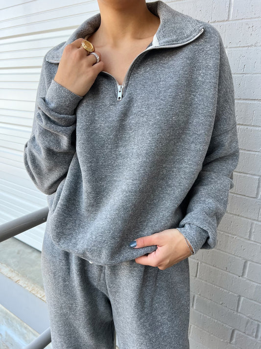 LUXE FLUFF FLEECE HALF ZIP