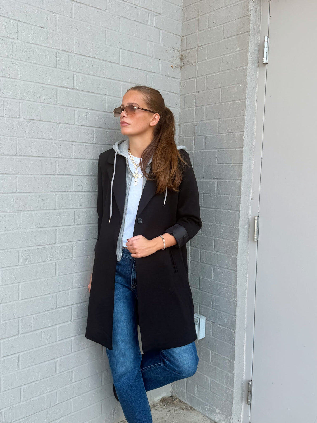 DESPINA LADIES SCUBA COAT WITH HOOD
