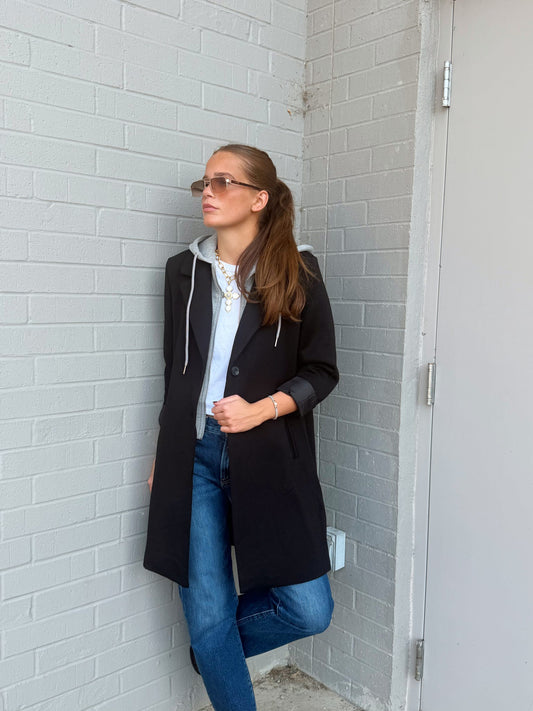 DESPINA LADIES SCUBA COAT WITH HOOD