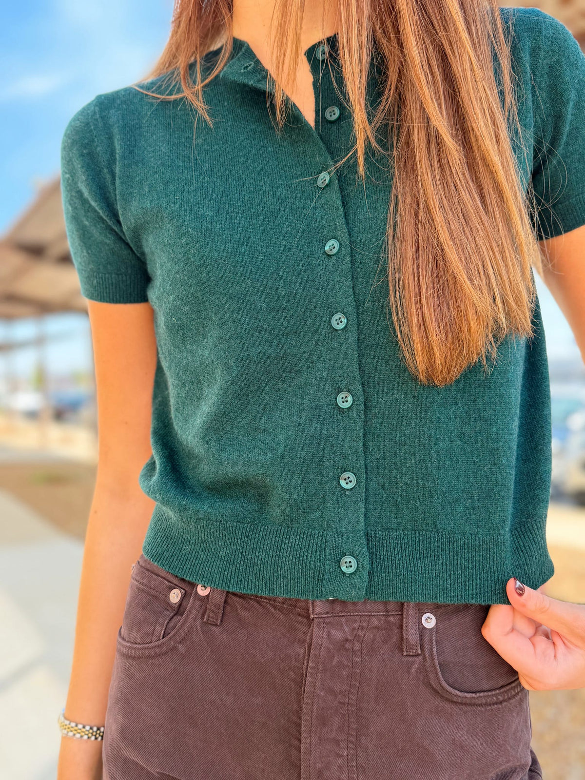 MADDIE SHORT SLEEVE CARDIGAN