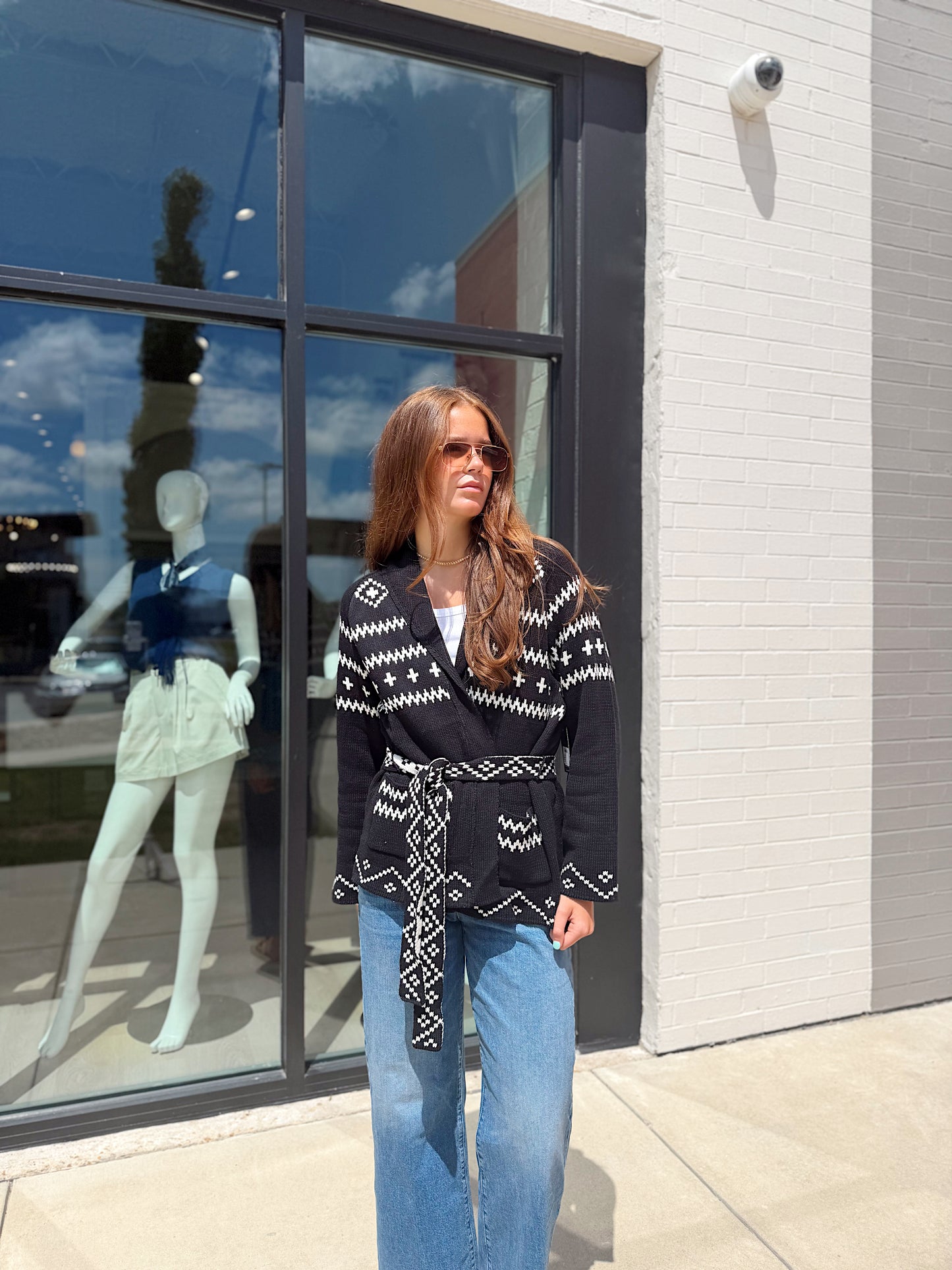 CECILE LONG RAGLAN SLEEVE SHAWL