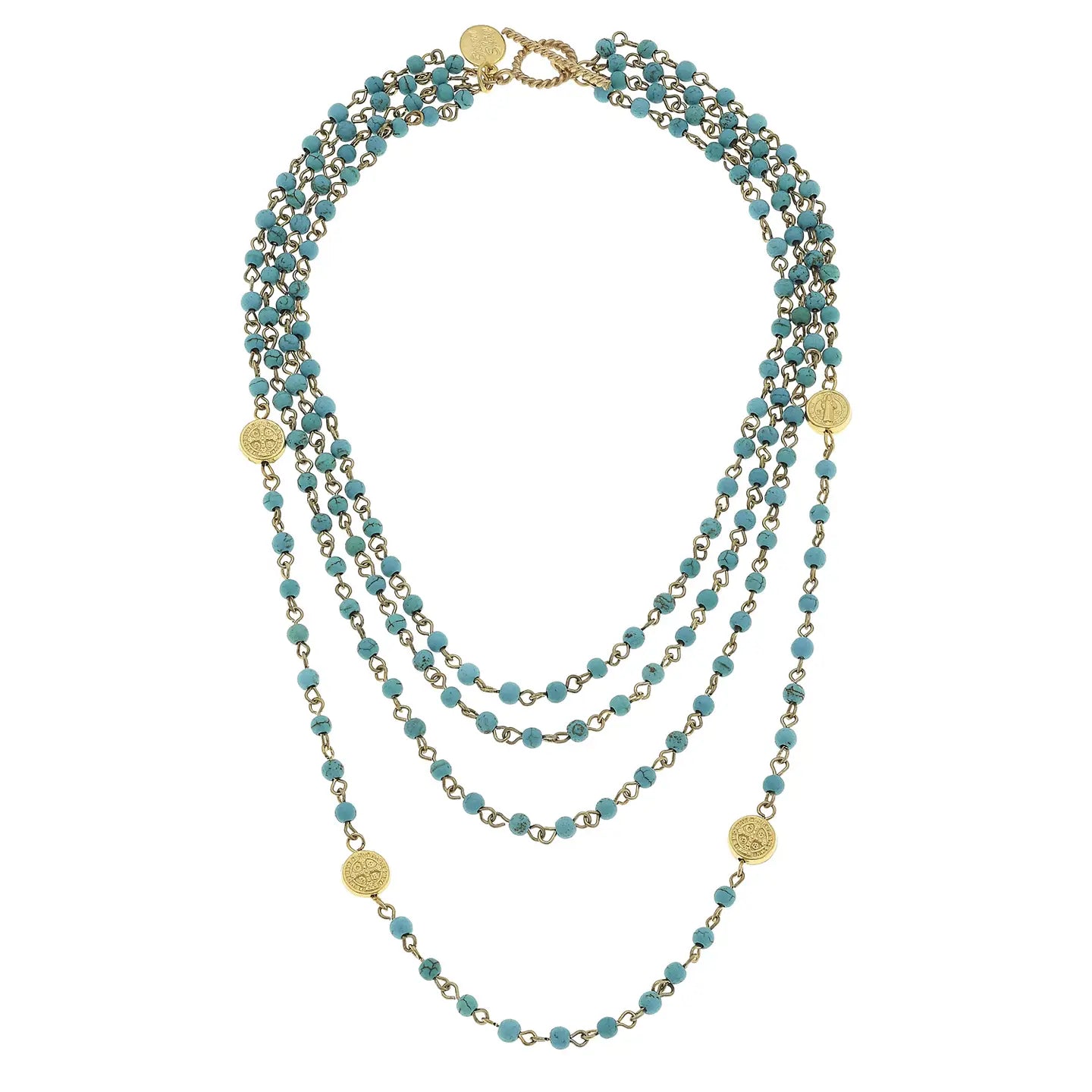 TURQUOISE LINKED NECKLACE