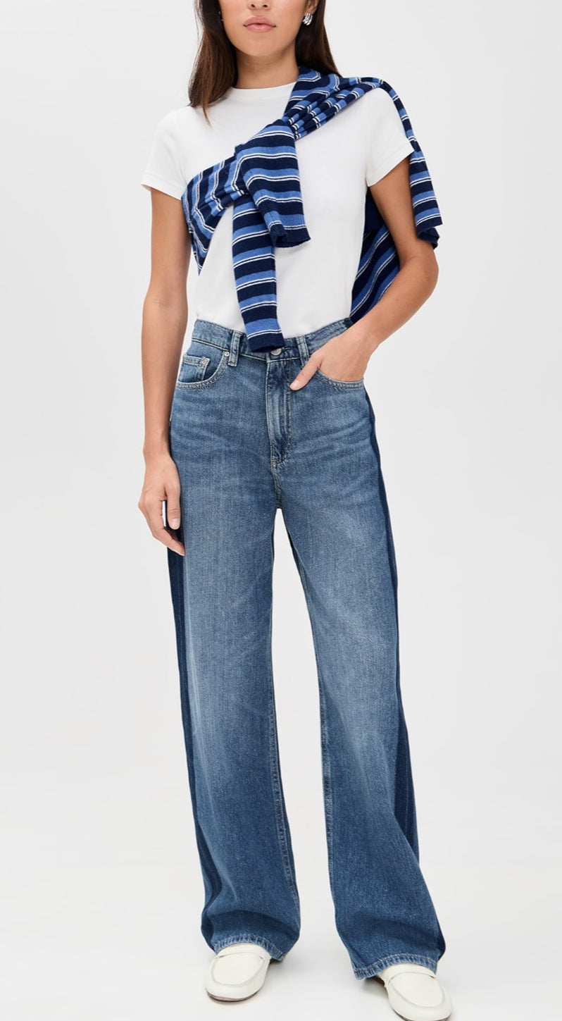 KARMINE REFINED WIDE LEG HIGH RISE JEAN