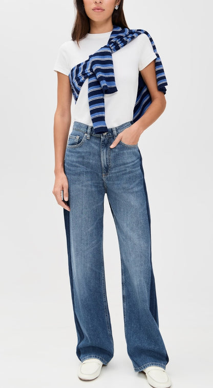 KARMINE REFINED WIDE LEG HIGH RISE JEAN