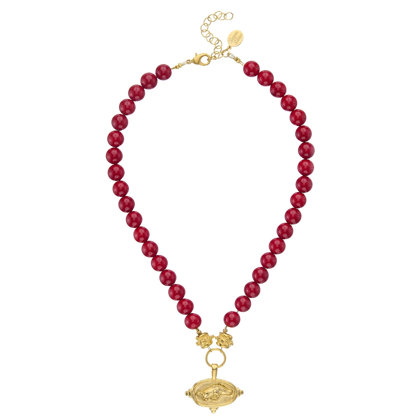 WILD HOG INTAGLIO NECKLACE