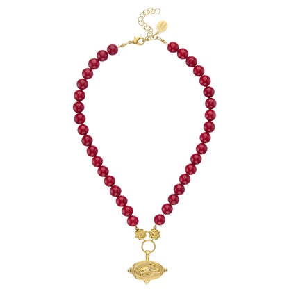 WILD HOG INTAGLIO NECKLACE