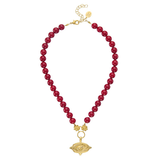 WILD HOG INTAGLIO NECKLACE