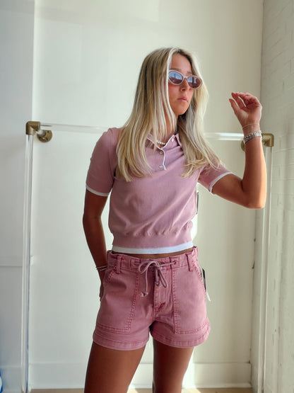 JULIE STRETCH CARGO SHORT