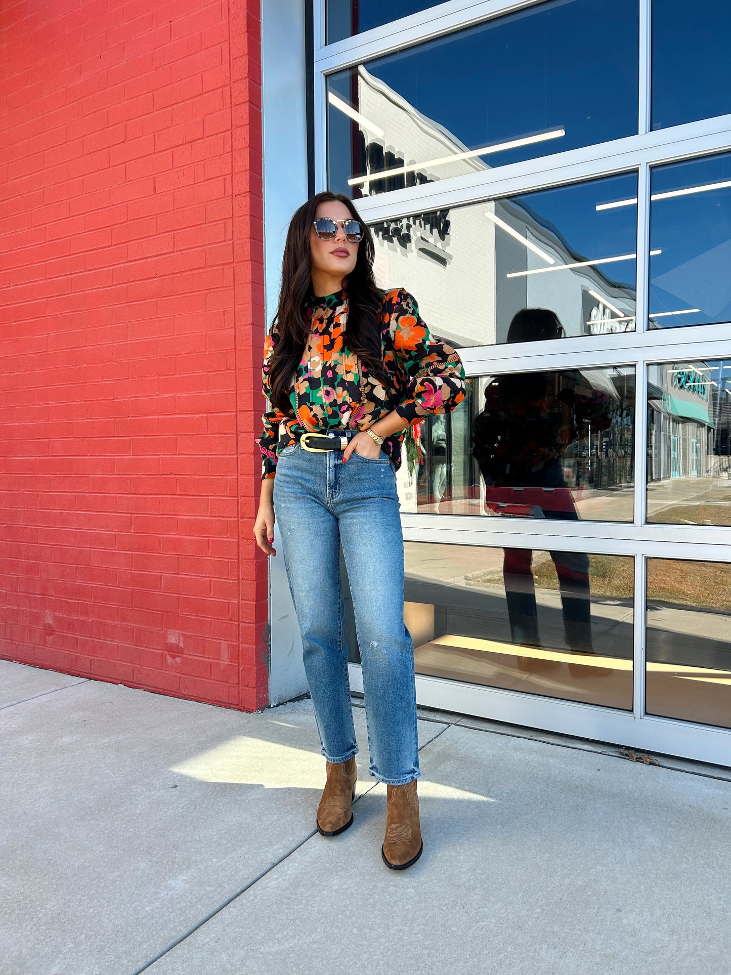 FLORAL DETAILED BLOUSE