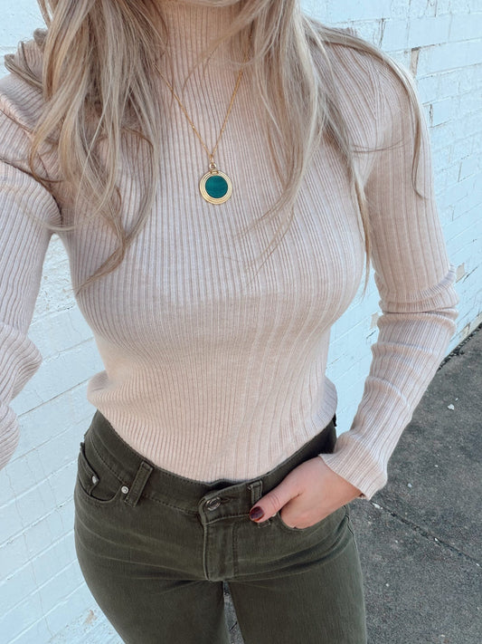NATE HALF NECK SWEATER