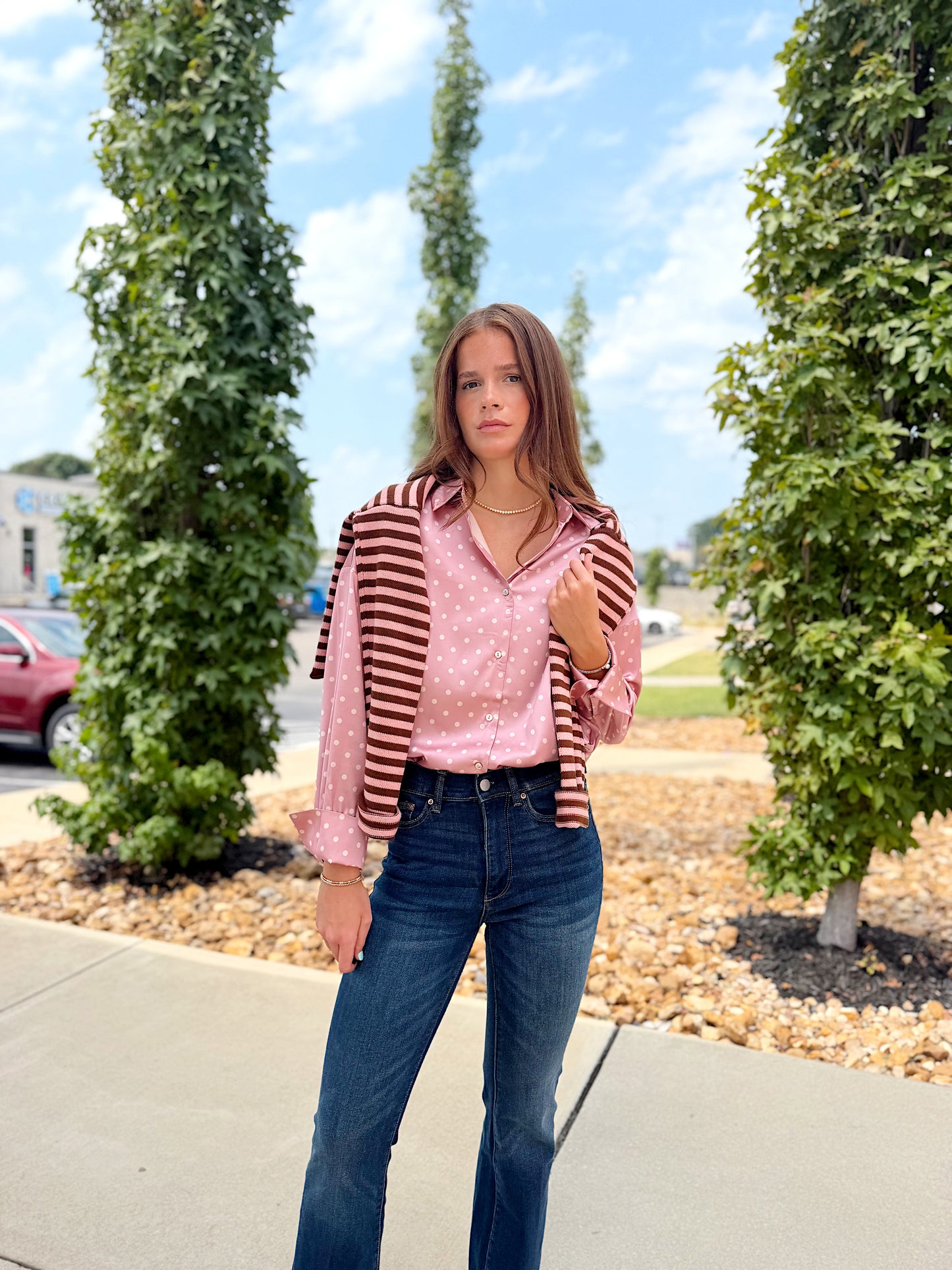 POLKA DOT BLOUSE