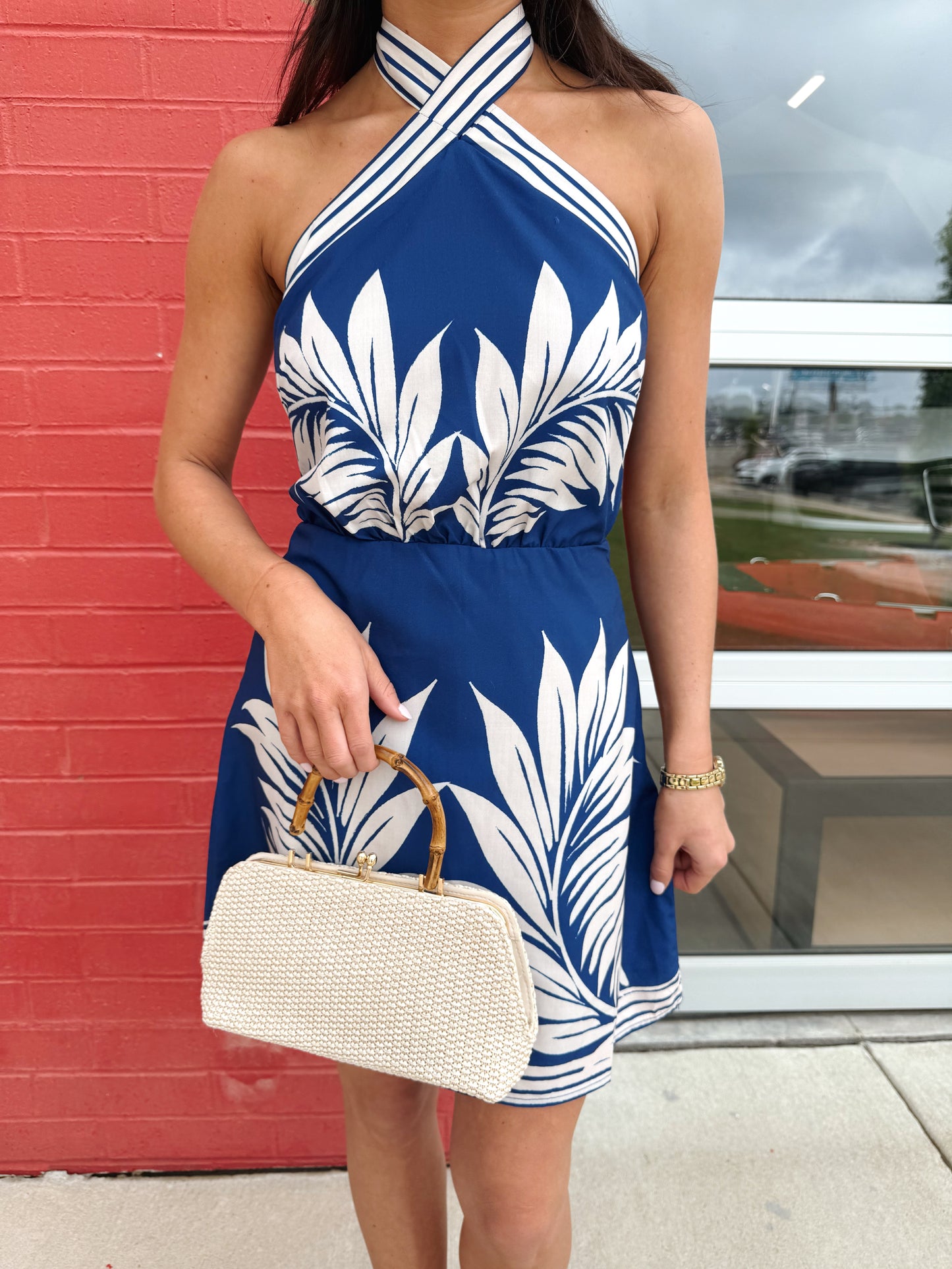 HALTER NECK MINI DRESS
