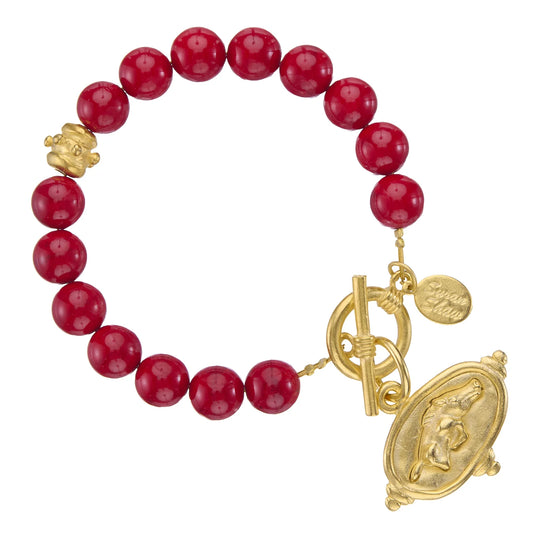 HOG RED CORAL BRACELET