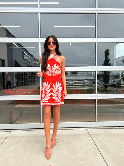HALTER NECK MINI DRESS