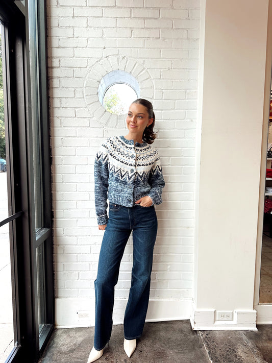 NORTH SEA FAIRISLE CARDIGAN