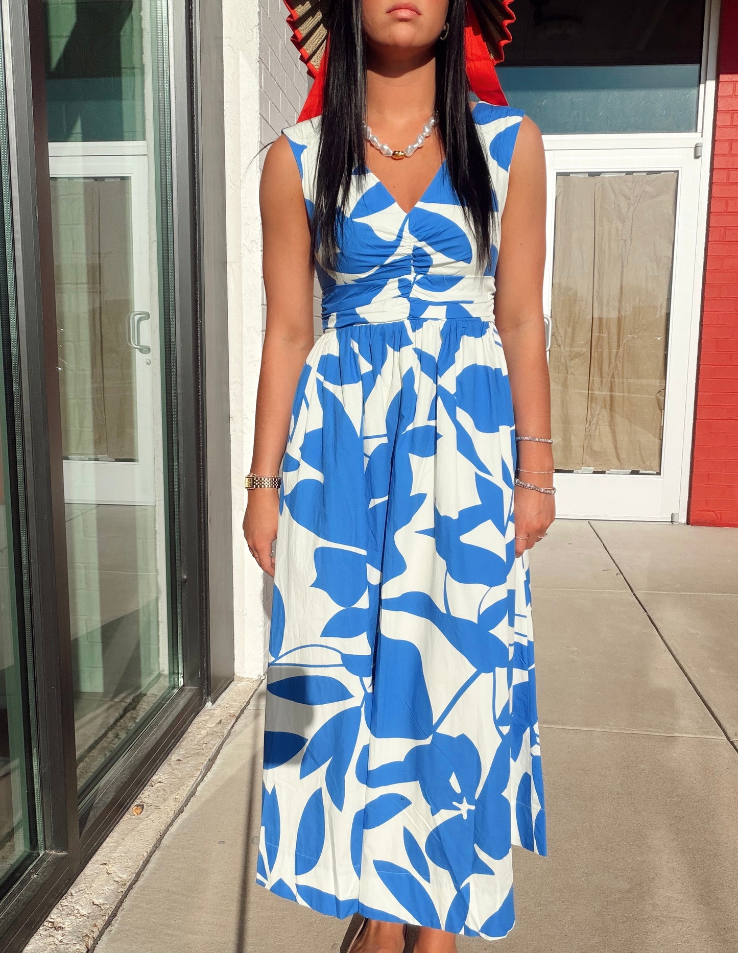 PRINT MIDI DRESS