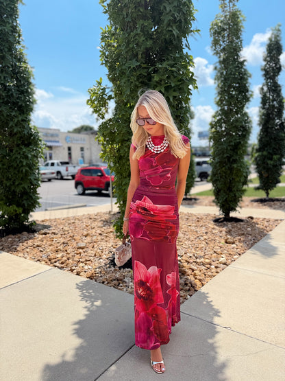 FLORAL MAXI DRESS