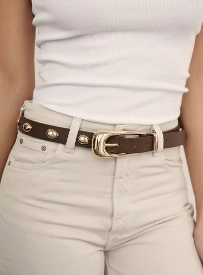 TEAR DROP STUDDED BELT