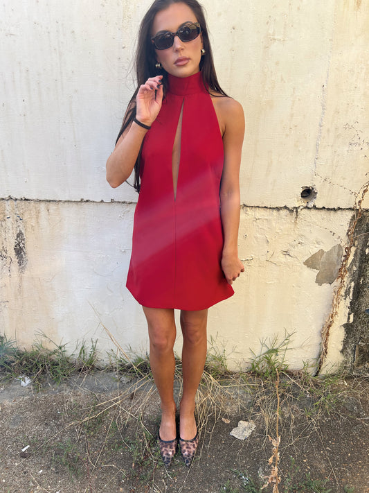 AIMEE HALTER DRESS